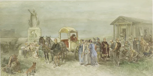 Place du marché avec des Romains et des Bataves
